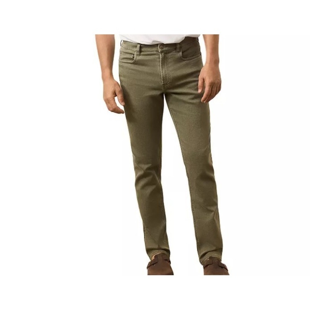Faherty Men's Stretch Terry‎ Slim Fit Pants 5 Pocket Island Green 42 Reg NWT